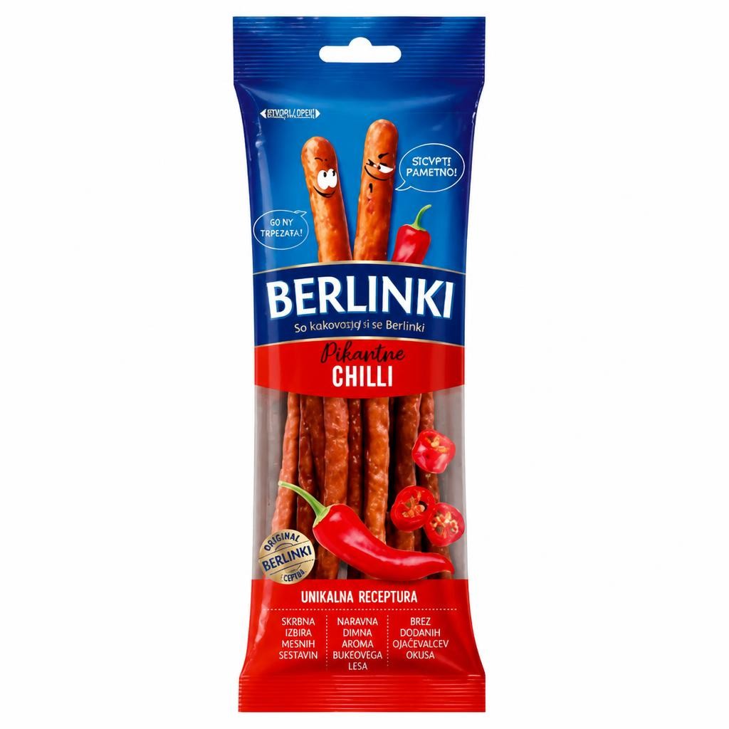 Berlinki Chilli Kabanos 85g