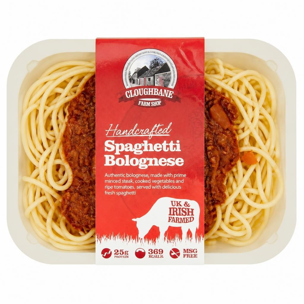 Cloughbane Farm Shop Handcrafted Spaghetti Bolognese 350g