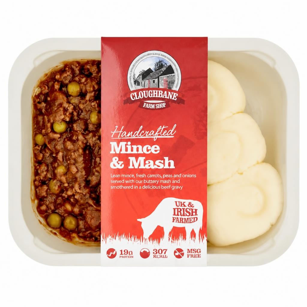 Cloughbane Farm Shop Handcrafted Mince & Mash 350g