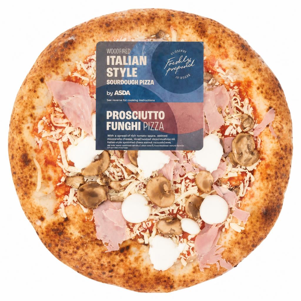 ASDA Prosciutto Funghi Italian Style Pizza 441g