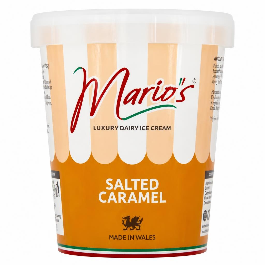 Mario's Luxury Dairy Ice Cream Salted Caramel 500ml