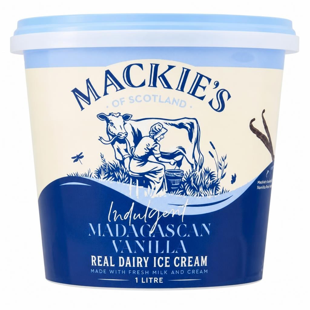 Mackie's of Scotland Indulgent Madagascan Vanilla Real Dairy Ice Cream