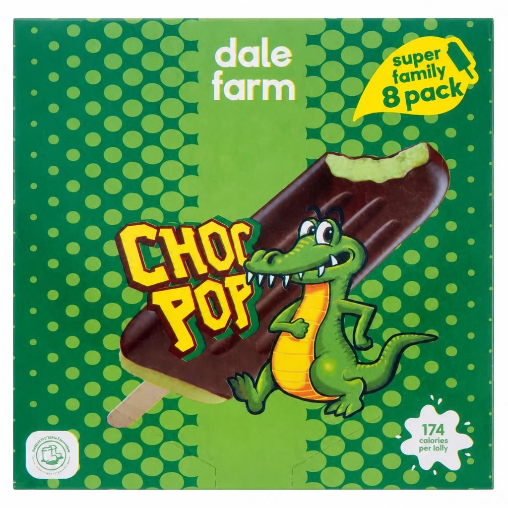 Dale Farm 8 Choc Pop Super Family Pack 544ml