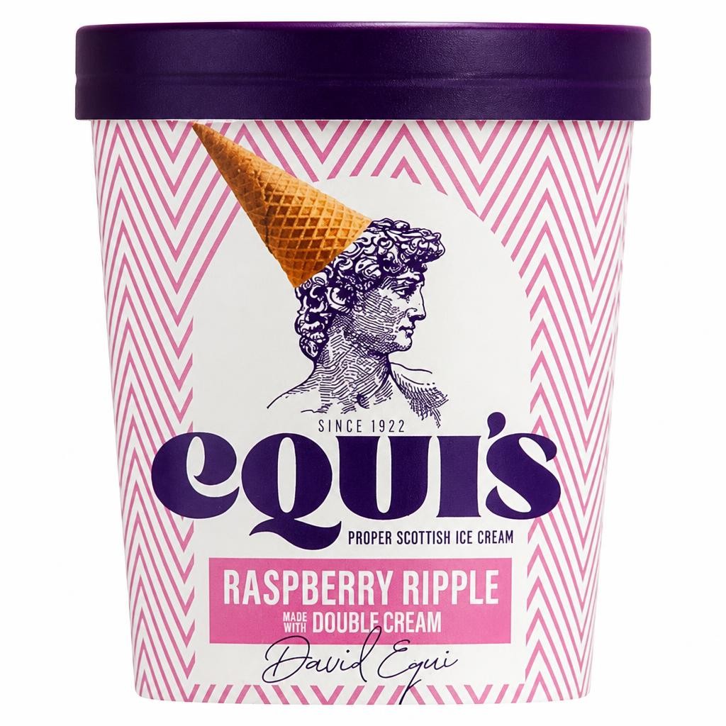 Equi's Raspberry Ripple Ice Cream 460ml