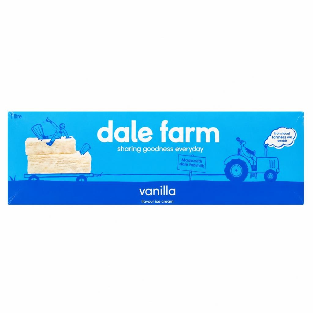 Dale Farm Vanilla Ice Cream Sliceables 1L