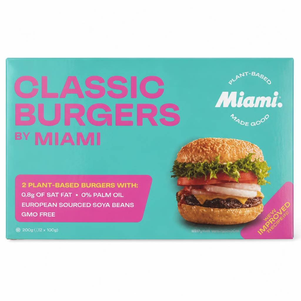 Miami Burgers Classic Burgers 2 x 100g (200g)