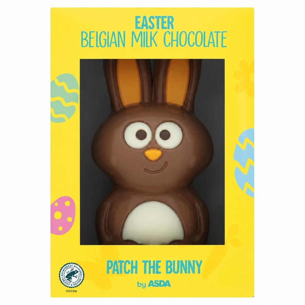 ASDA Patch the Bunny Easter Belgian Milk Chocolate 150g