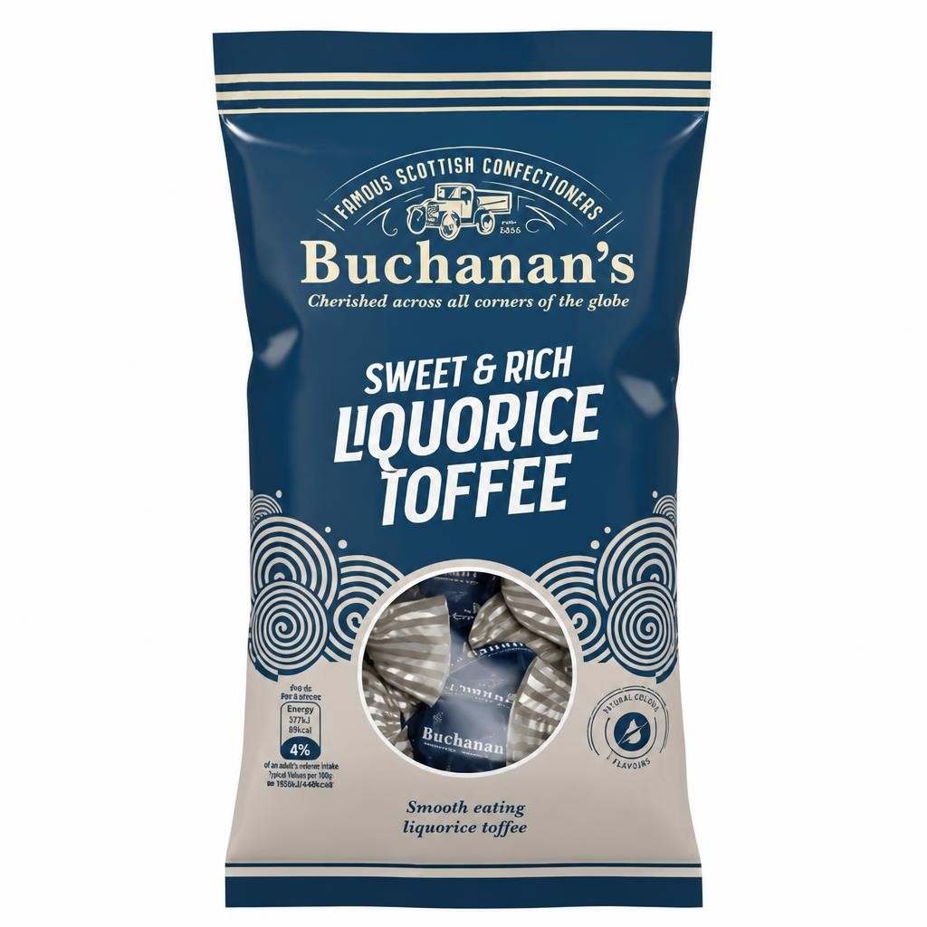Buchanan's Sweet & Rich Liquorice Toffee 120g