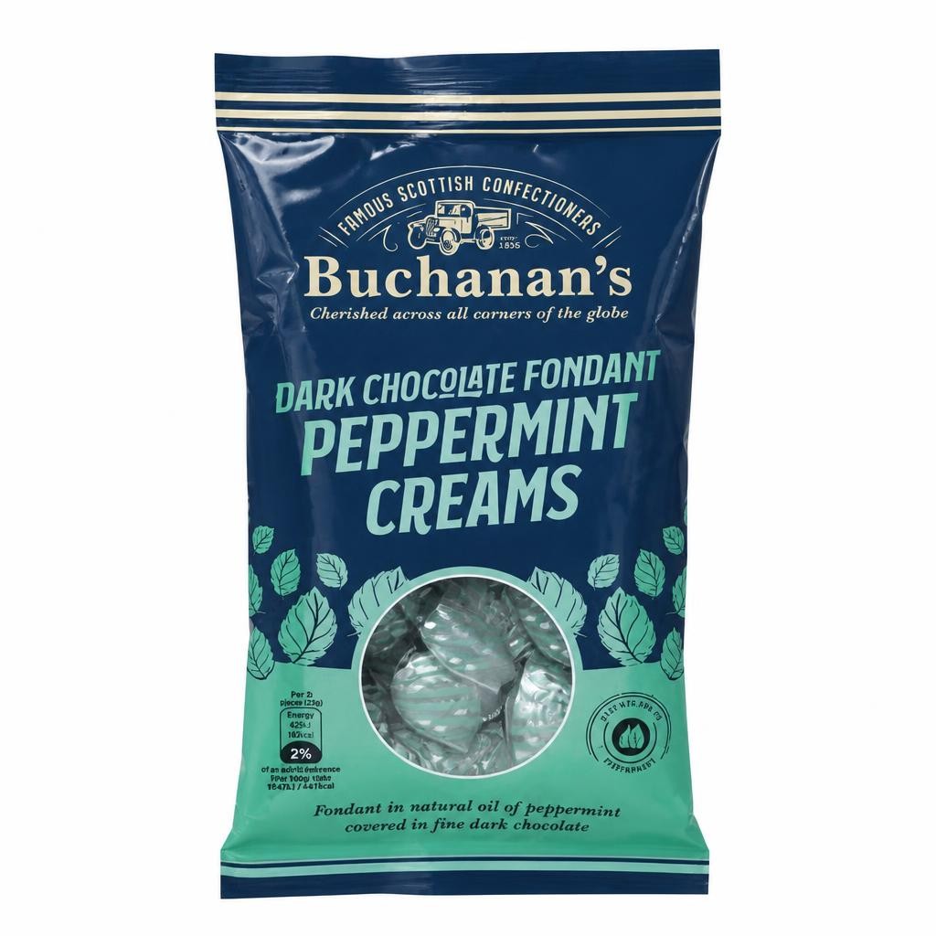 Buchanan's Dark Chocolate Fondant Peppermint Creams 120g