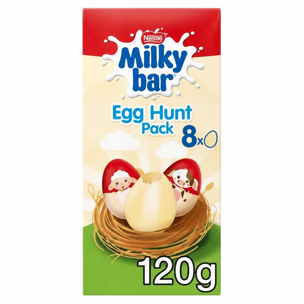 Milkybar MilkyBar White Chocolate Easter Egg Hunt Box 120g