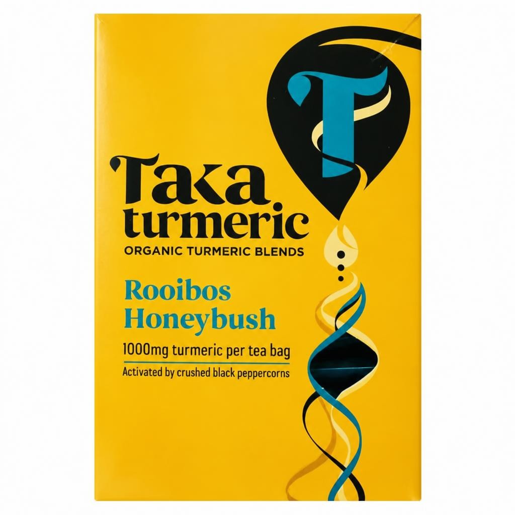 Taka Turmeric Organic Rooibos Honeybush Turmeric Tea Bags 60