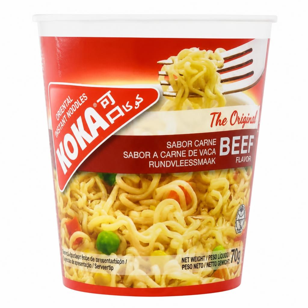 Koka The Original Beef Flavour Oriental Instant Noodles 70g