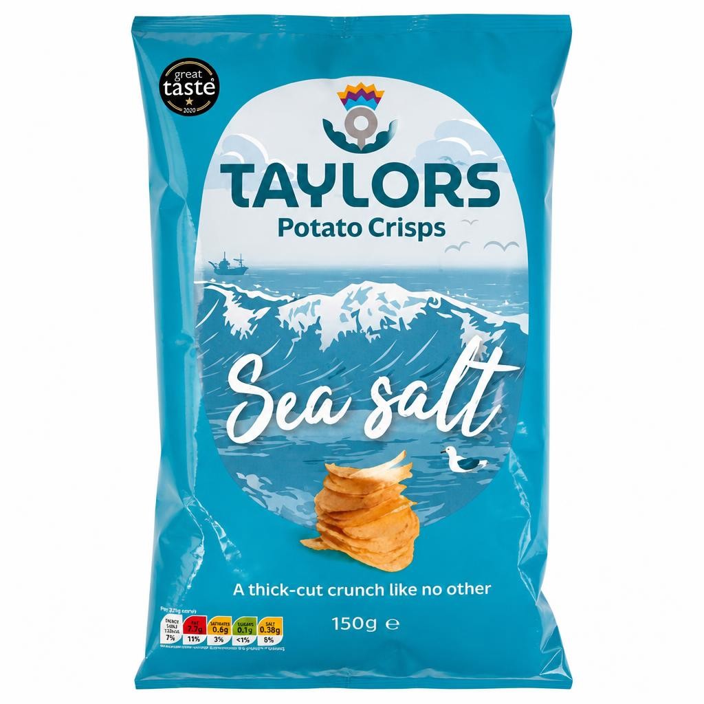Taylors Potato Crisps Sea Salt 150g