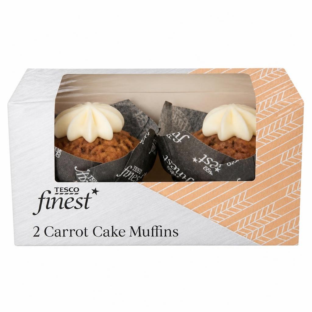 Tesco Finest Carrot Cake Muffins 2 Pack