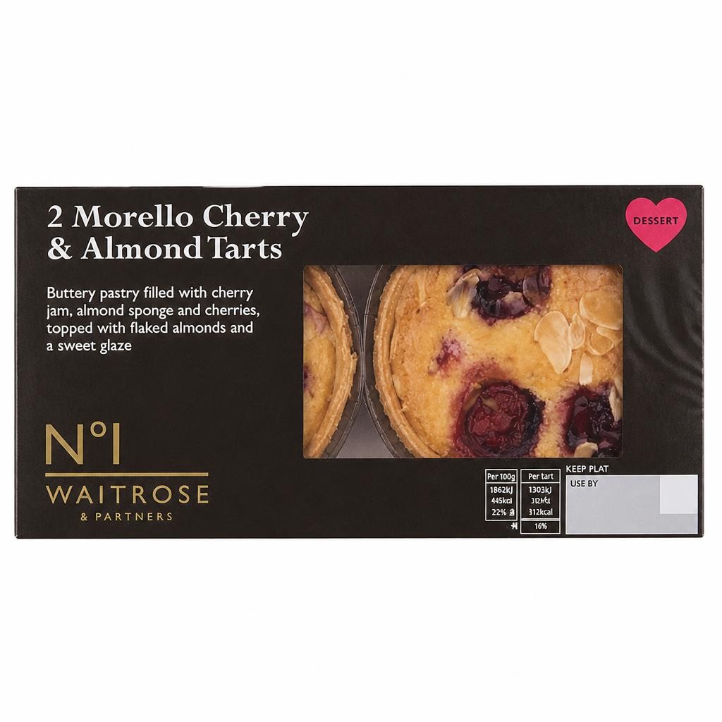 No.1 2 Morello Cherry & Almond Tarts