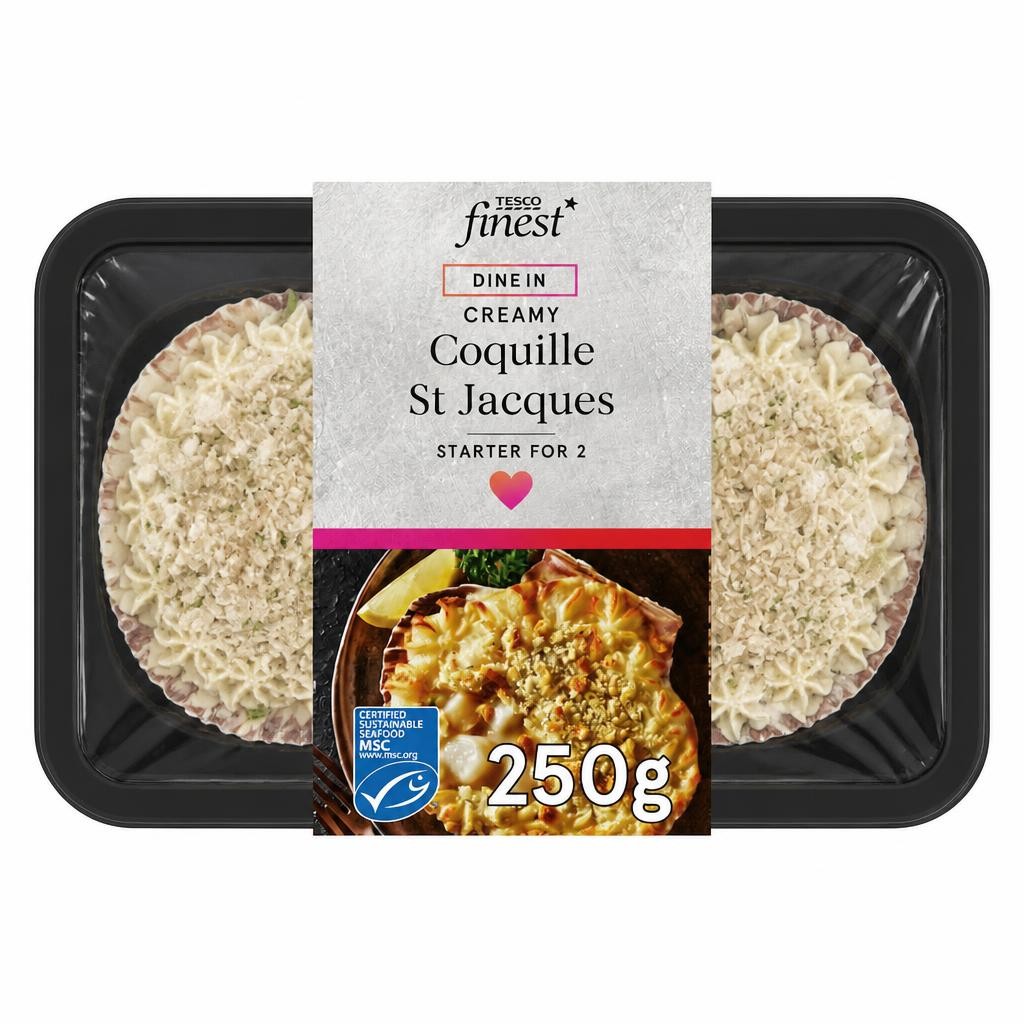 Tesco Finest Coquille St Jacque With Panko Crumb 250G