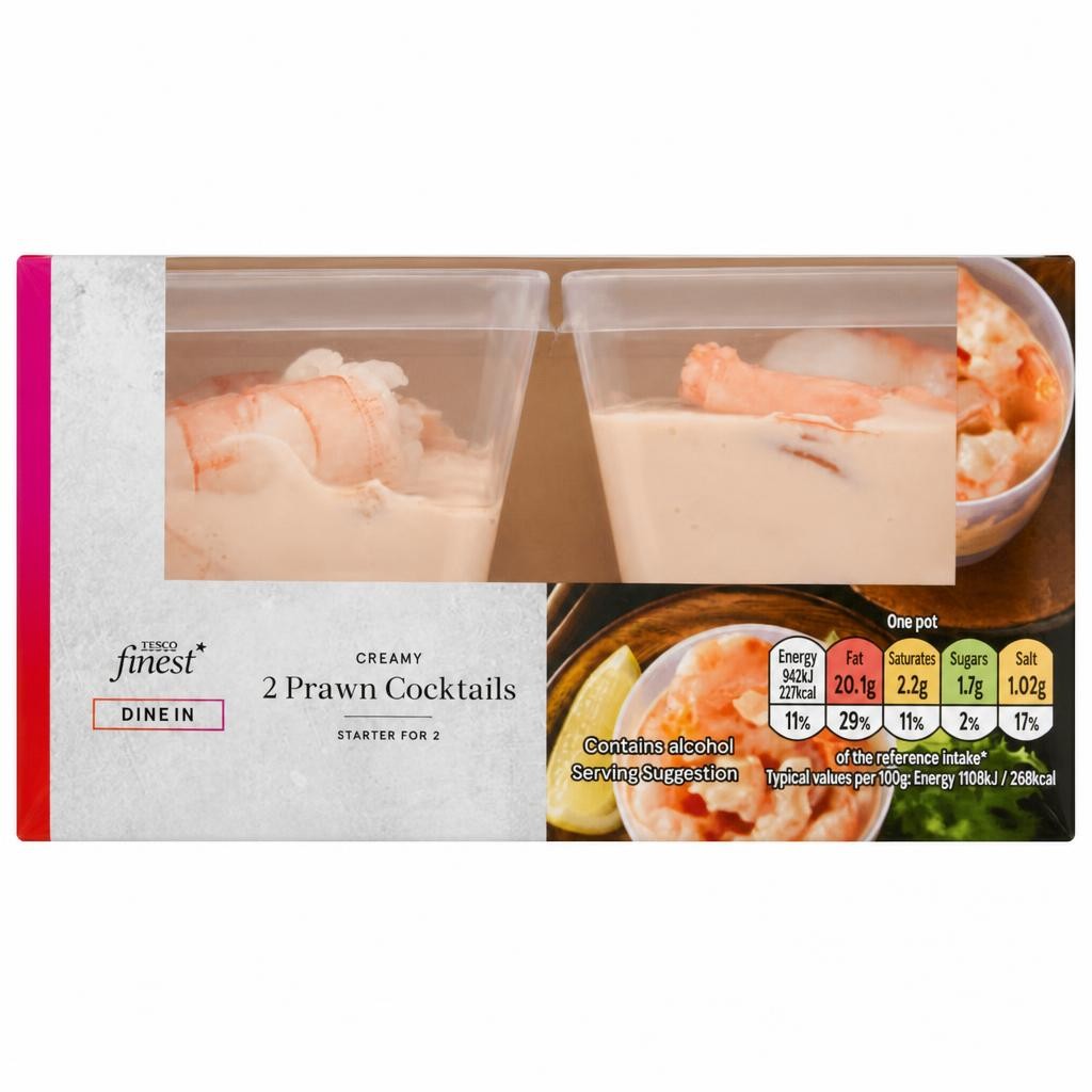 Tesco Finest Dine-In 2 Prawn Cocktail 170g