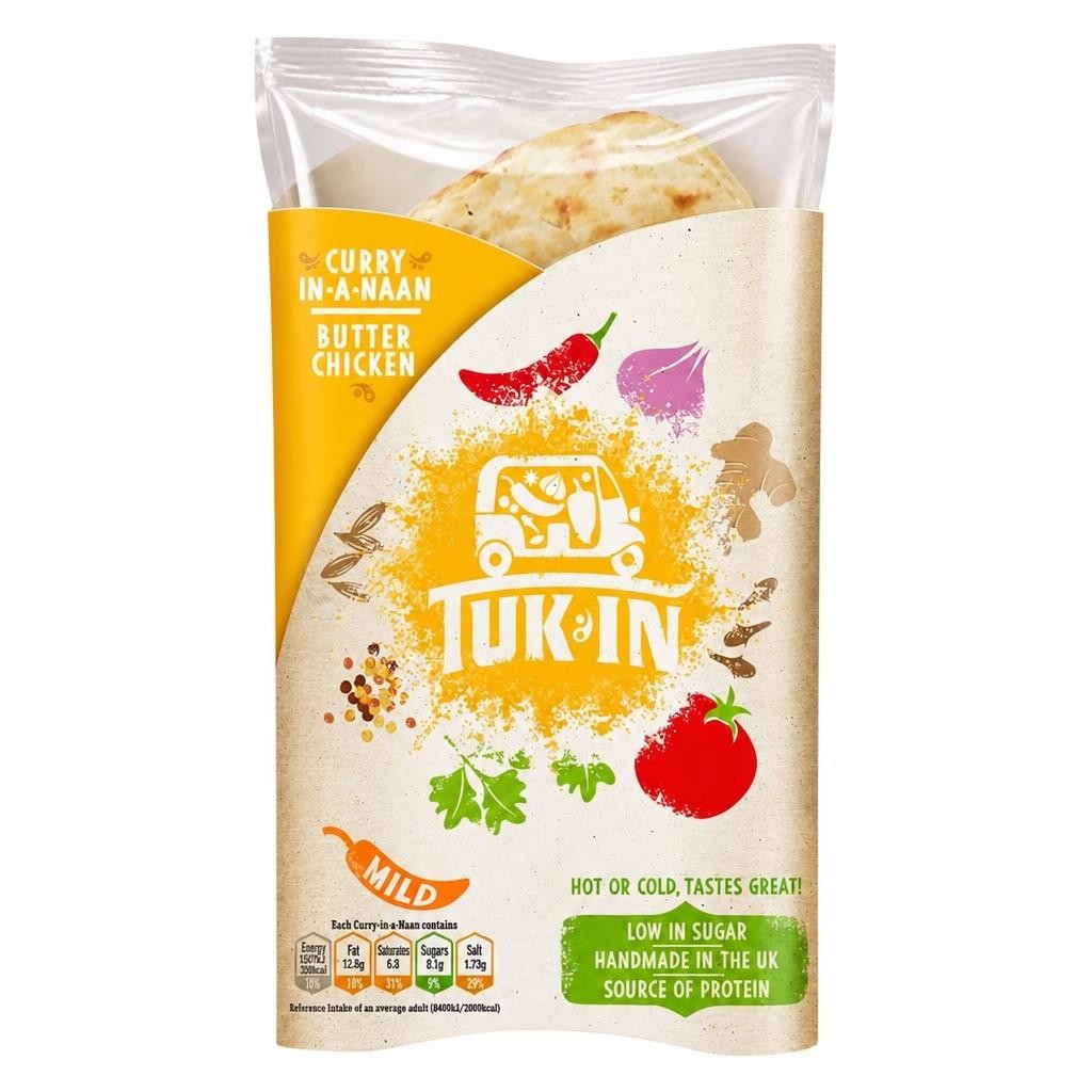 Tuk in Foods Butter Chicken Curry in a naan 180g