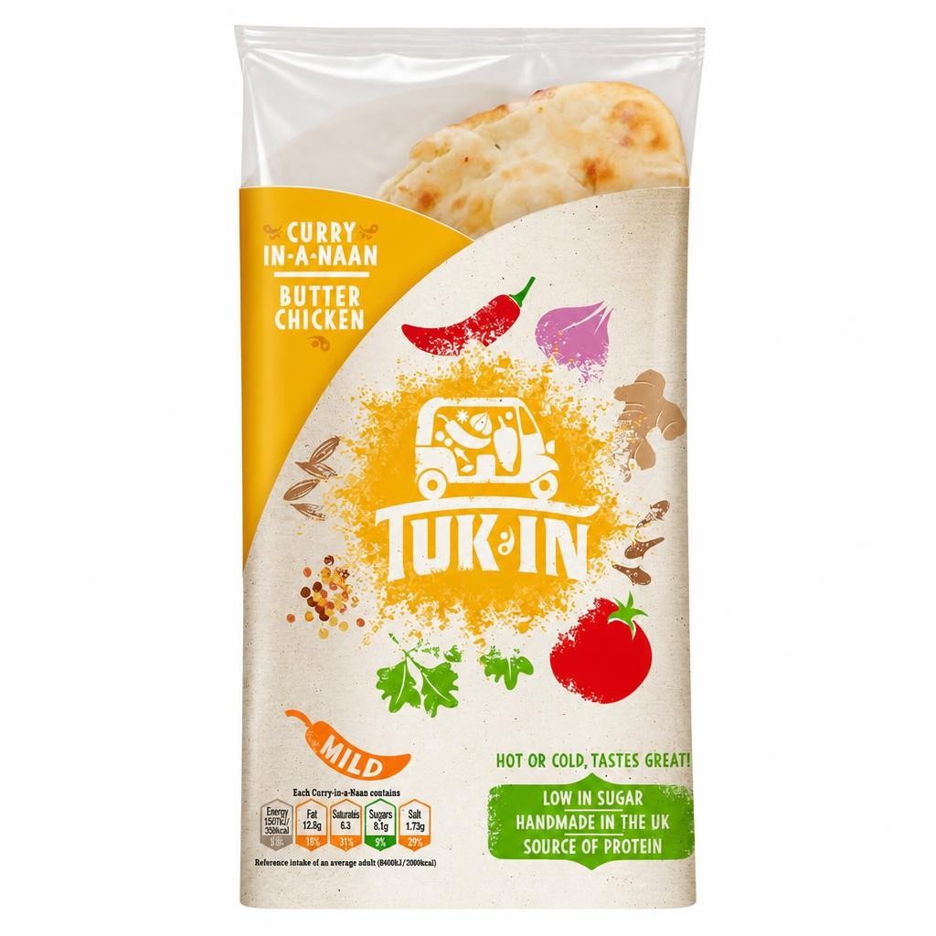 Tuk in Foods Butter Chicken Curry in a naan 180g