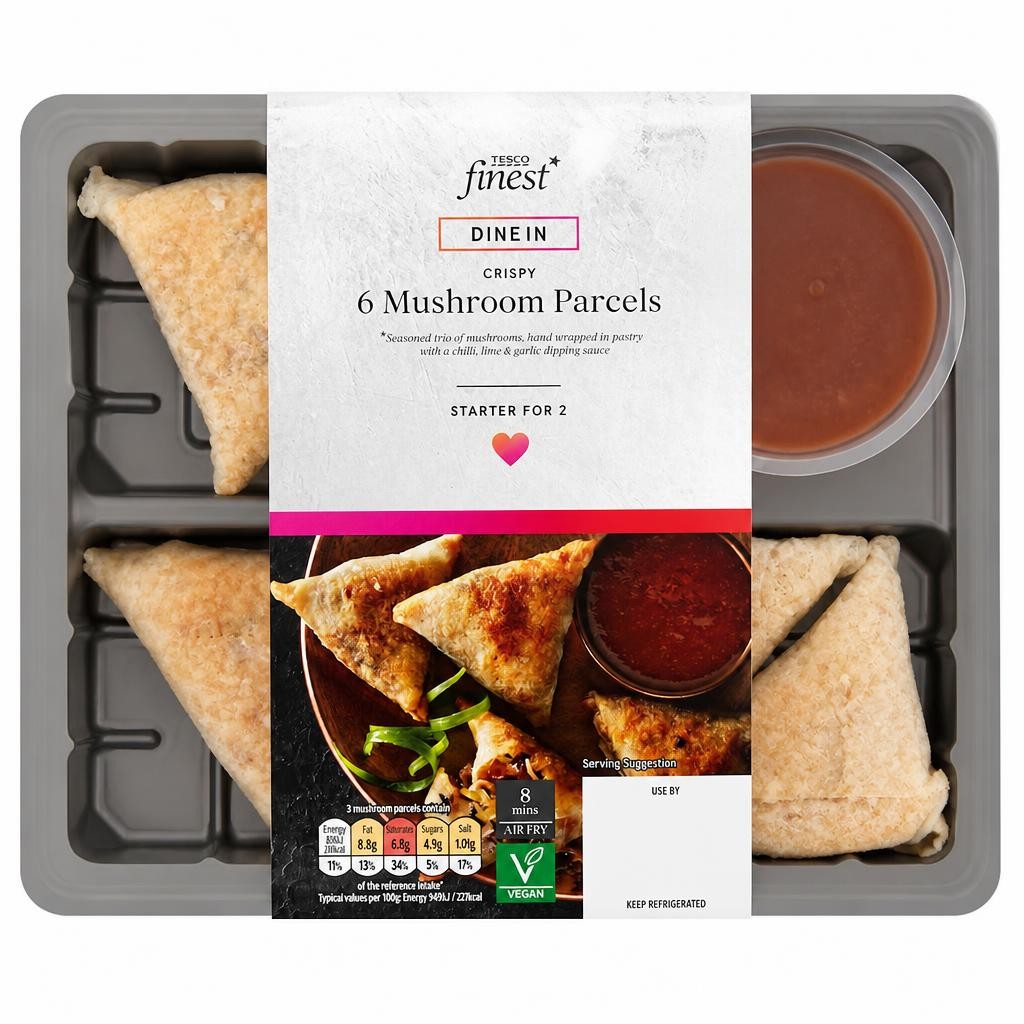 Tesco Finest 6 Mushroom Parcels 210g