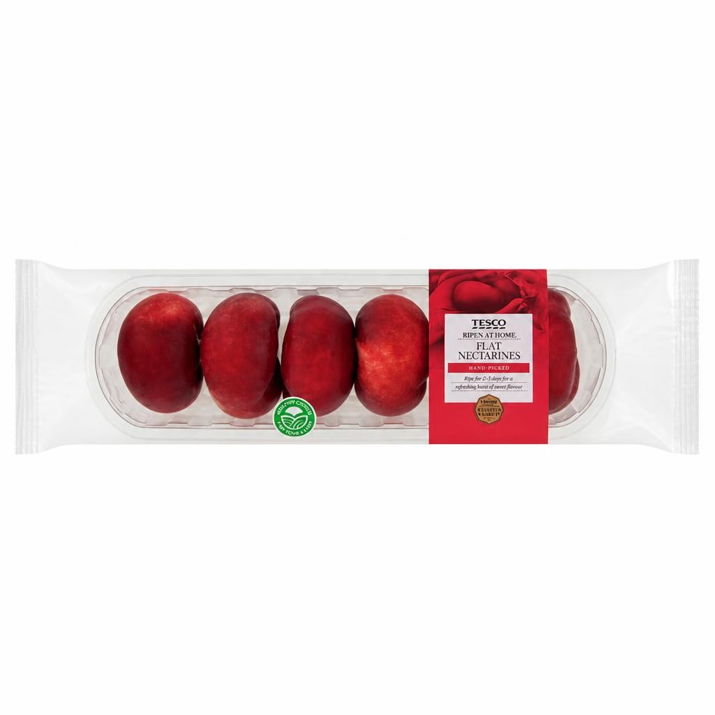 Tesco Flat Nectarines Minimum 4 Pack