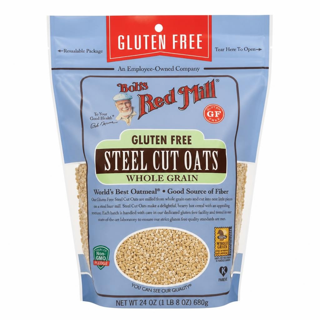Bob's Red Mill Gluten Free Steel Cut Oats 680g | White