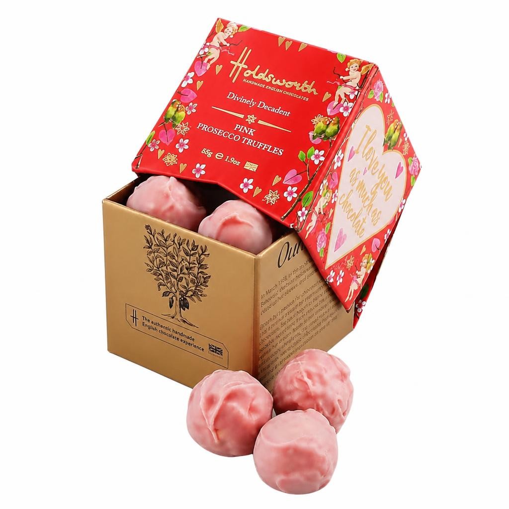 Holdsworth Chocolates Petite Pink Prosecco Truffles 55g