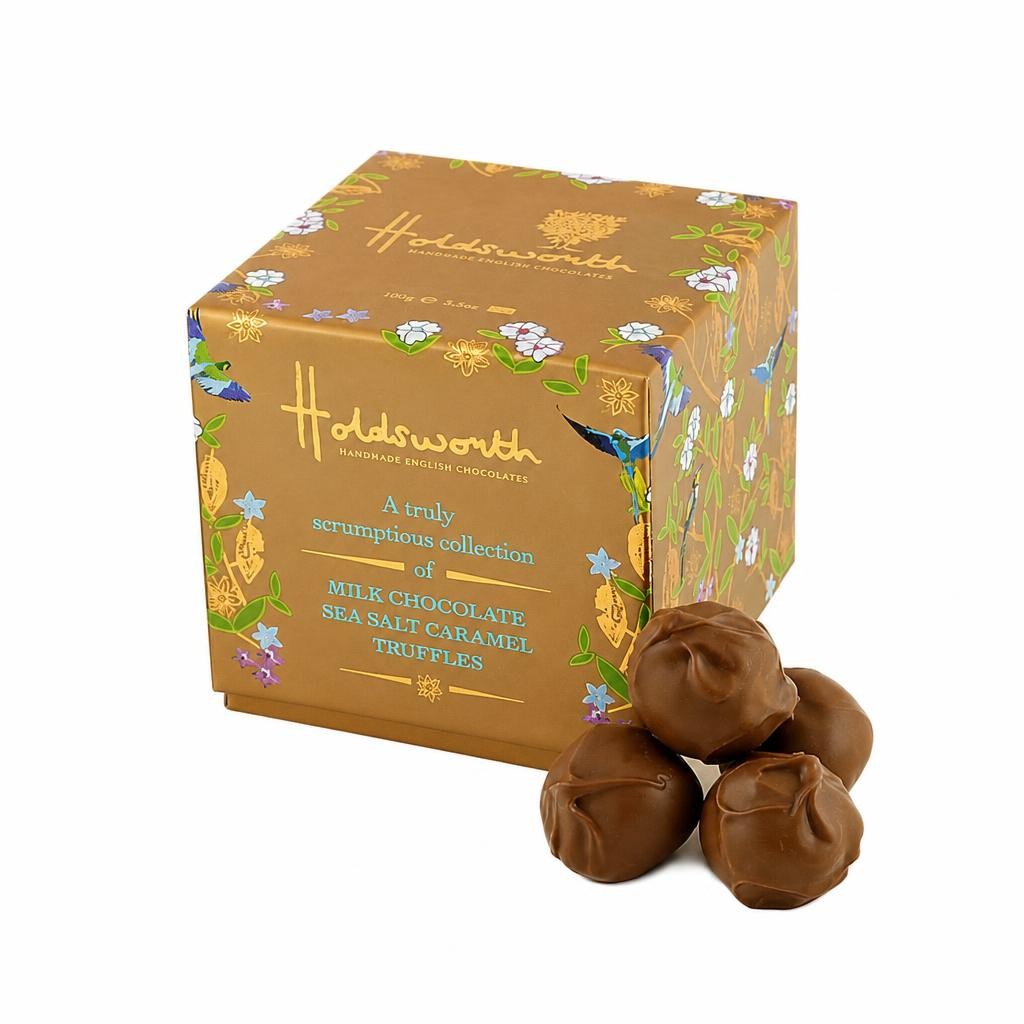 Holdsworth Chocolates Truly Scrumptious Sea Salt Caramel Truffles 100g