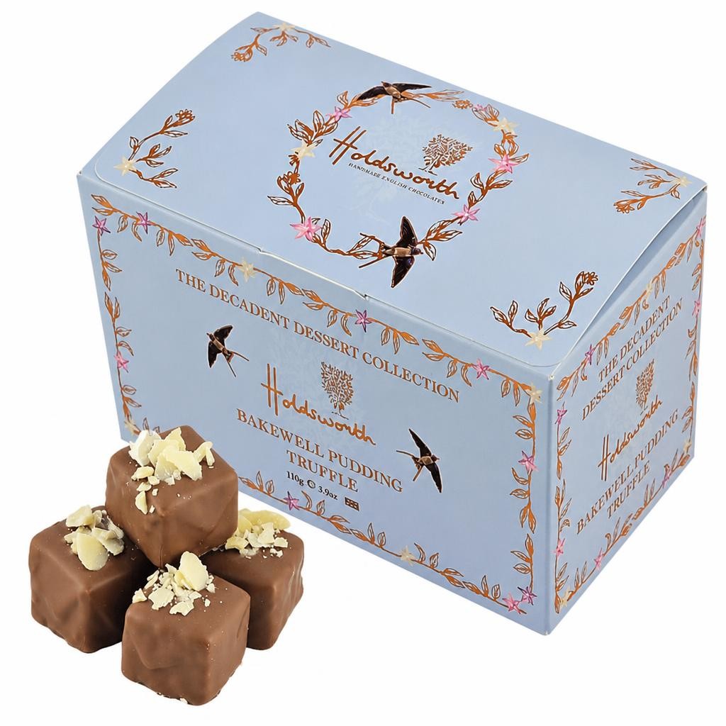 Holdsworth Chocolates Bakewell Pudding Truffles Ballotin Box 110g