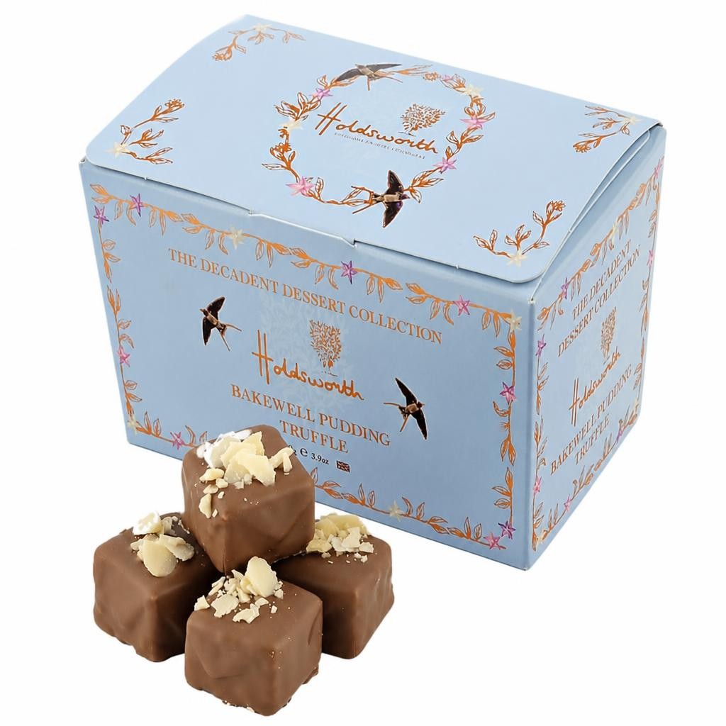 Holdsworth Chocolates Bakewell Pudding Truffles Ballotin Box 110g
