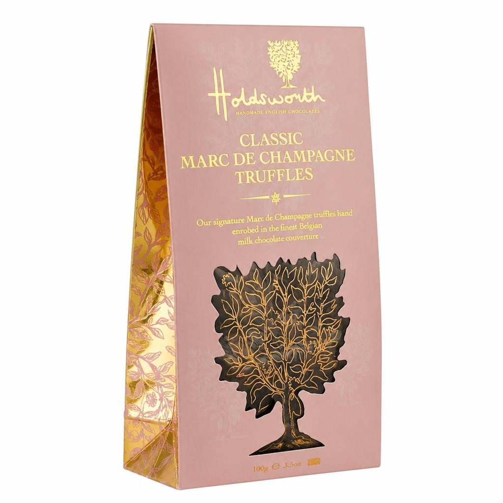 Holdsworth Chocolates Marc De Champagne Truffles | Milk  | 100g