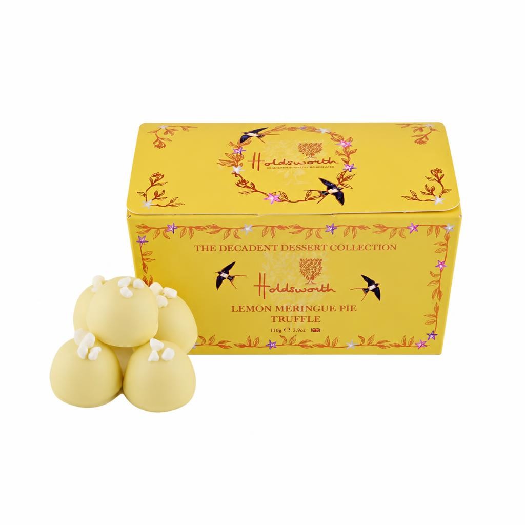 Holdsworth Chocolates Lemon Meringue Truffles Ballotin Box 110g