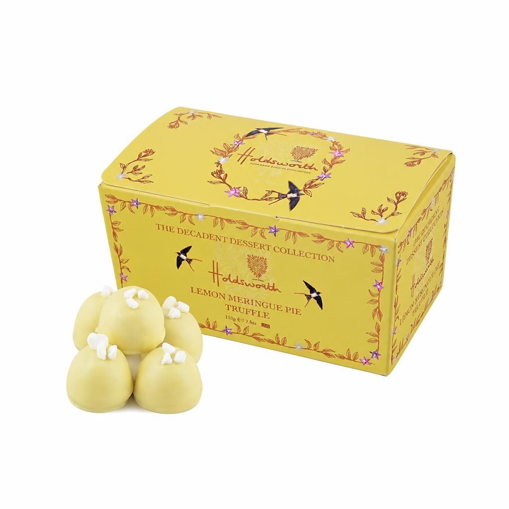 Holdsworth Chocolates Lemon Meringue Truffles Ballotin Box 110g