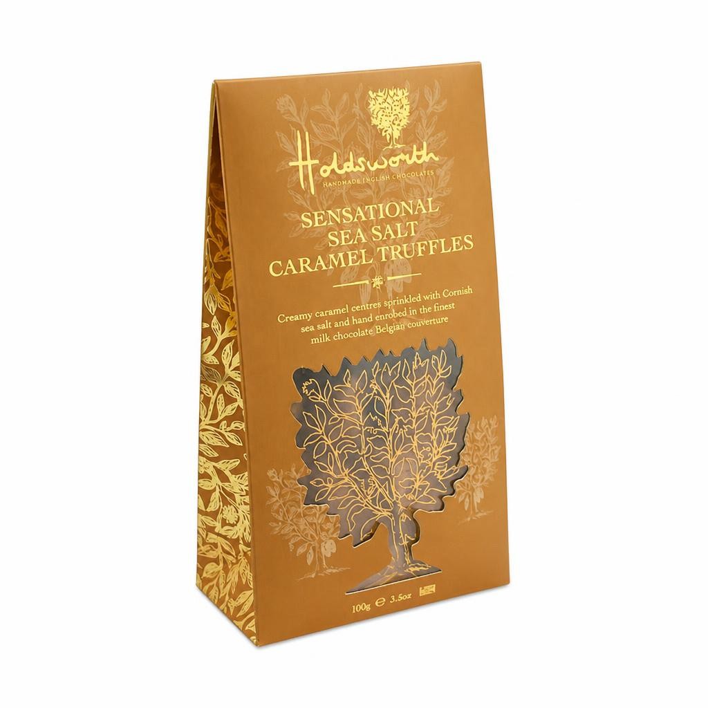 Holdsworth Chocolates Sea Salt Caramel Truffles Milk Chocolate 100g