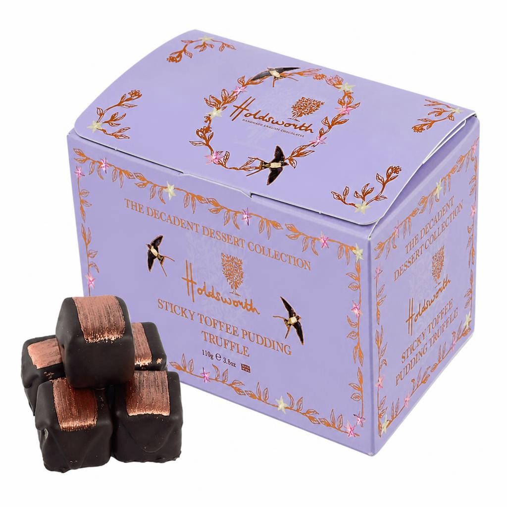 Holdsworth Chocolates Sticky Toffee Pudding Truffles Ballotin Box | 110g