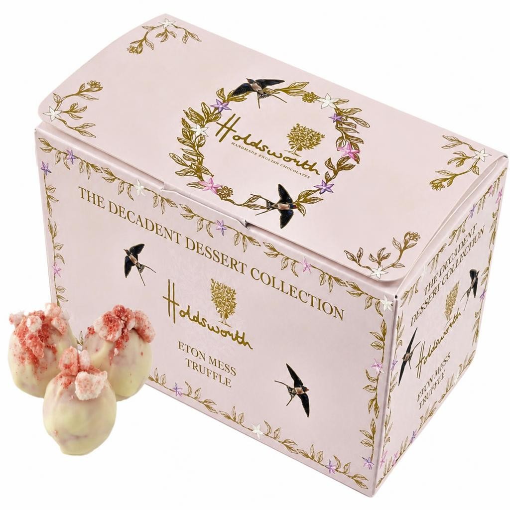 Holdsworth Chocolates Eton Mess Truffles Ballotin Box | 110g