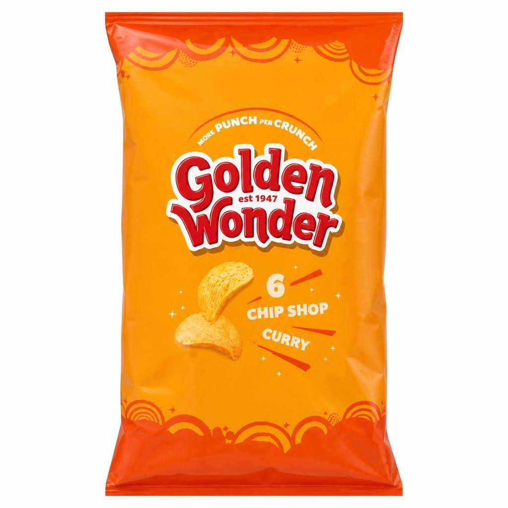 Golden Wonder Chip Shop Curry 6 x 25g