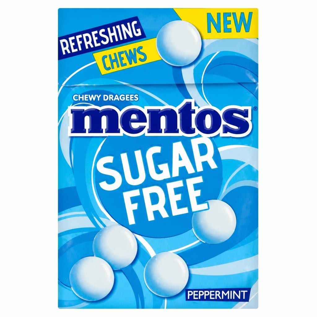 Mentos Sugar Free Peppermint Chewy Dragees