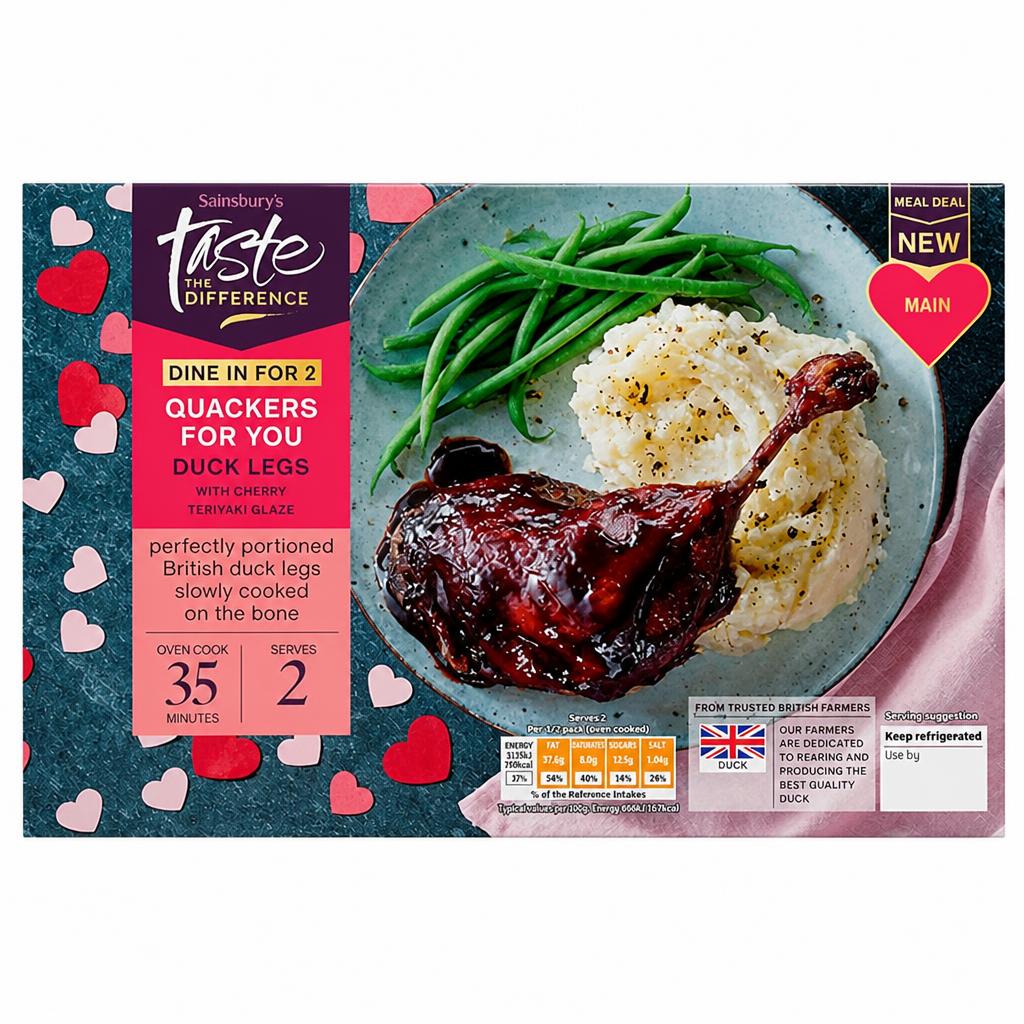 Sainsbury's 530g Cherry Teriyaki Glaze Duck Legs, Taste the Difference
