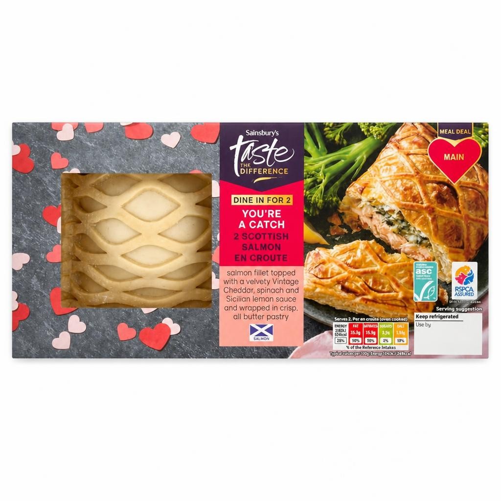Sainsbury's 2 Scottish Salmon En Croute, Taste the Difference 380g