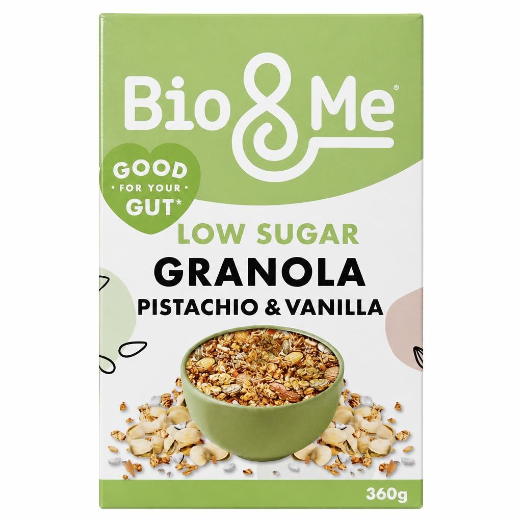 Bio&Me Pistachio & Vanilla Low Sugar Granola 360g