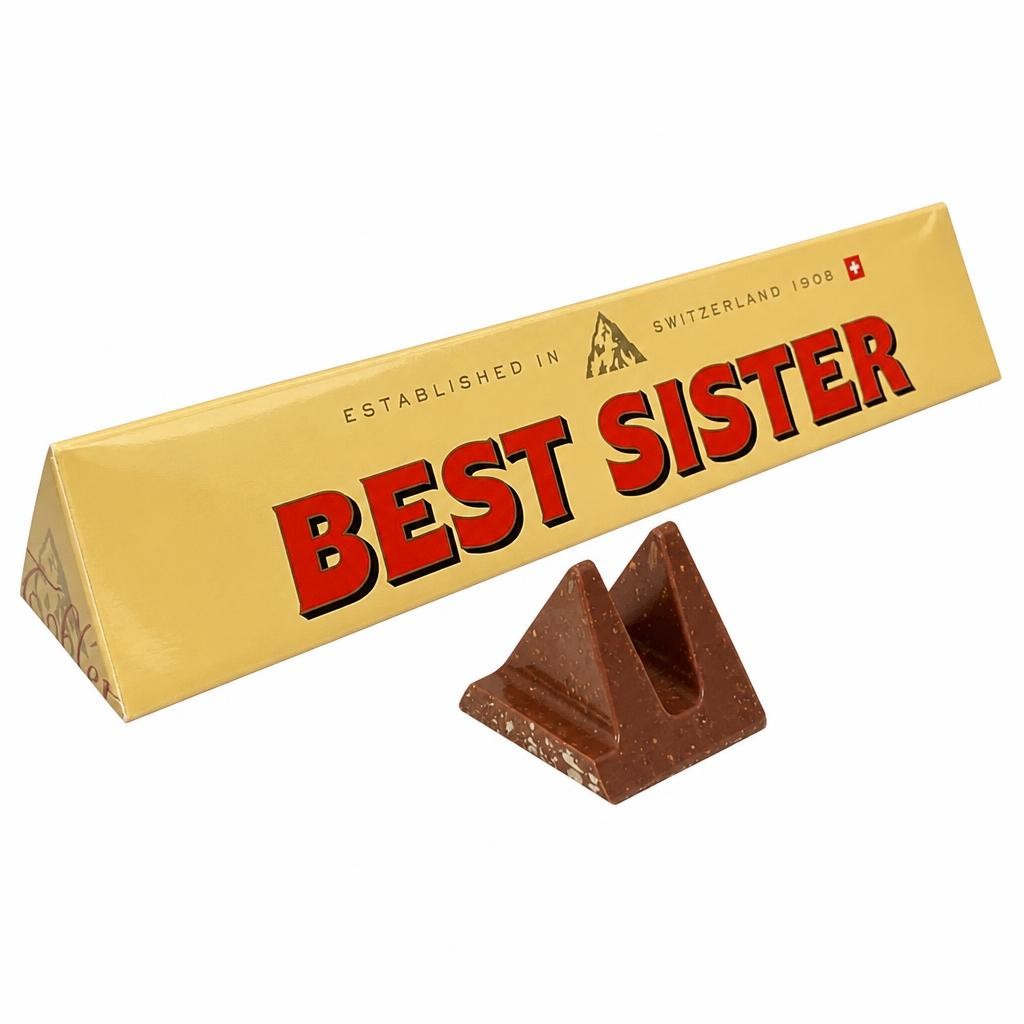 Toblerone Best Sister Gift Chocolate Gift Bar 340g