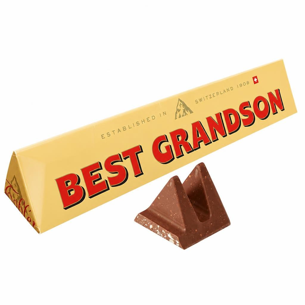 Toblerone Best Grandson Milk Gift Chocolate Gift Bar 340g
