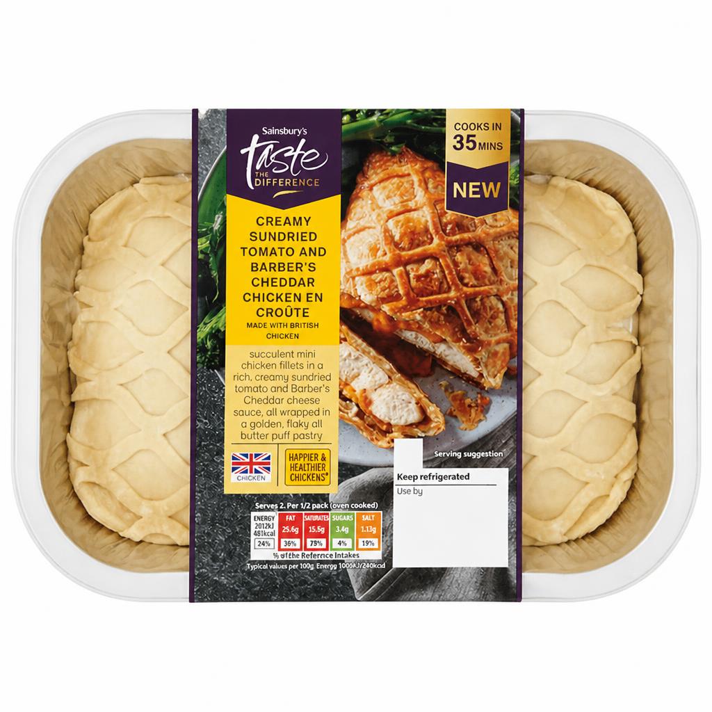 Sainsbury's Chicken En Croute Creamy Tomato, Taste the Difference 420g