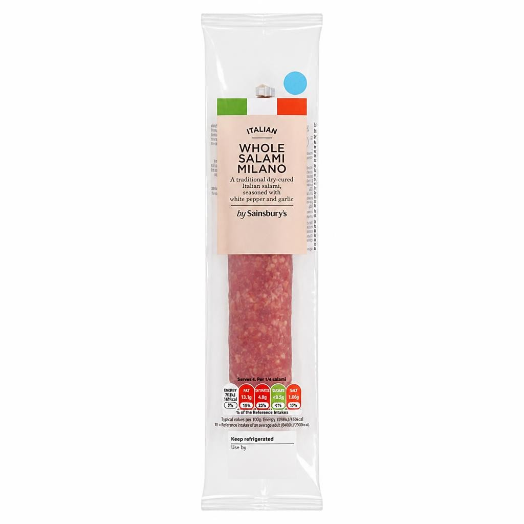 Sainsbury's 150g Italian Whole Salami Milano