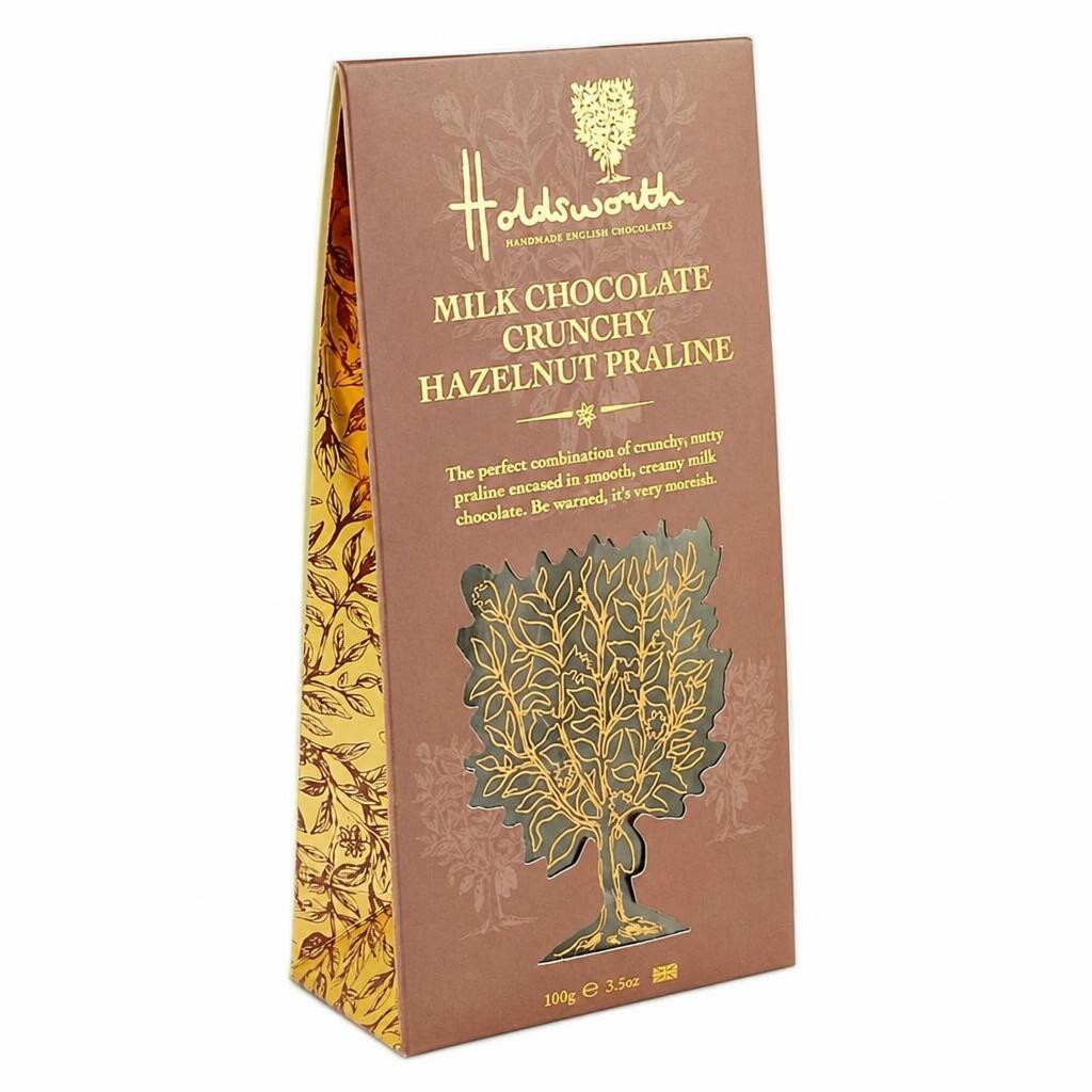 Holdsworth Chocolates Crunchy Hazelnut Pralines | Milk | 100g