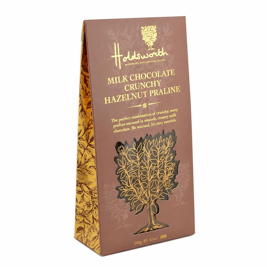 Holdsworth Chocolates Crunchy Hazelnut Pralines | Milk | 100g
