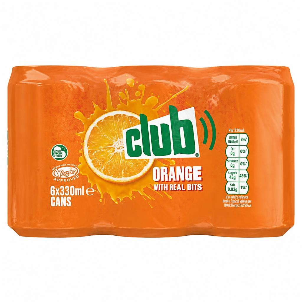 Club Orange Cans 6 x 330ml
