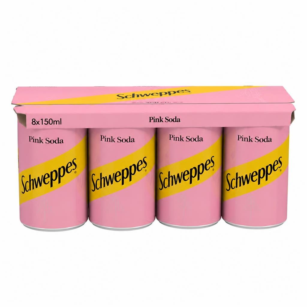 Schweppes Pink Soda 8 x 150ml