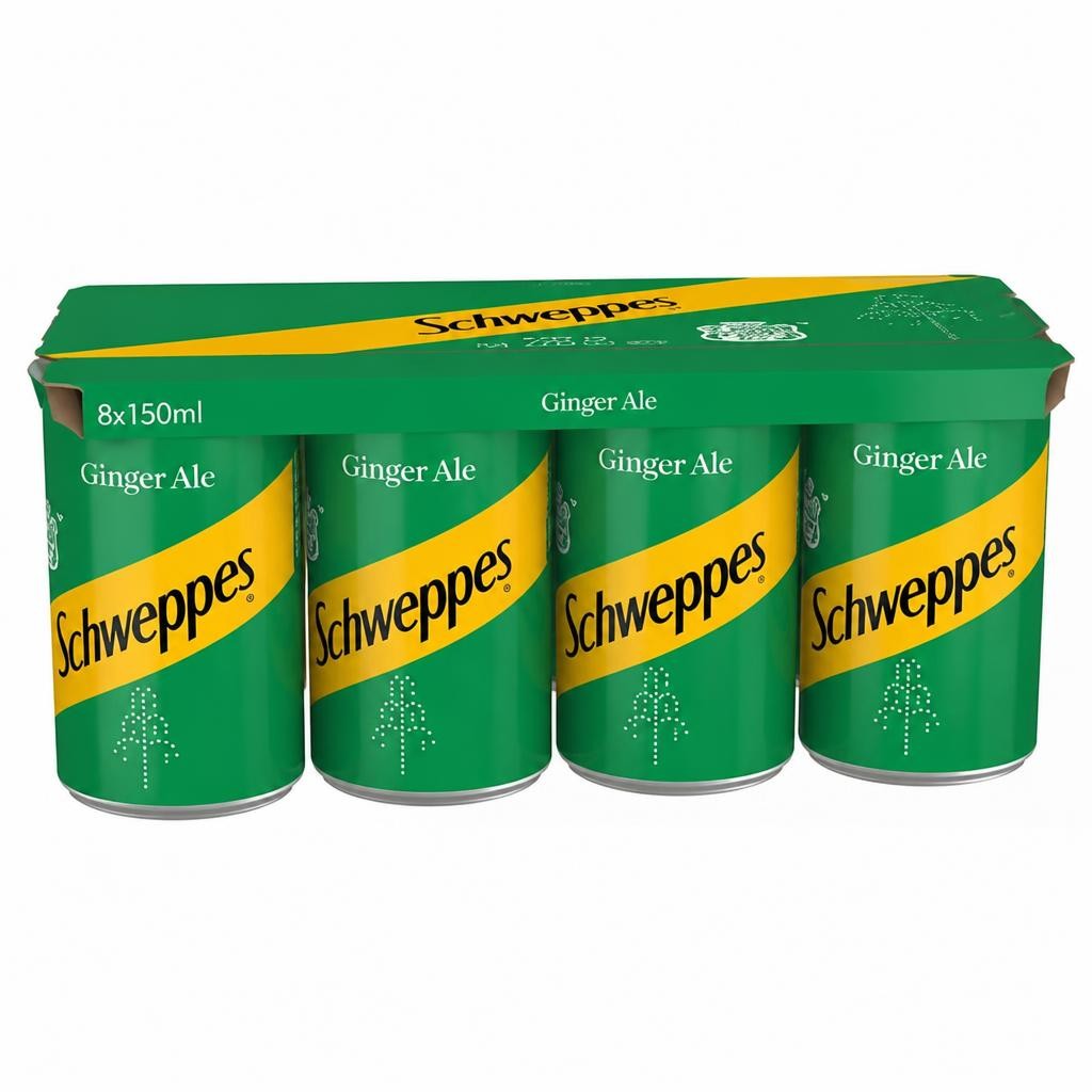 Schweppes Ginger Ale 8 x 150ml